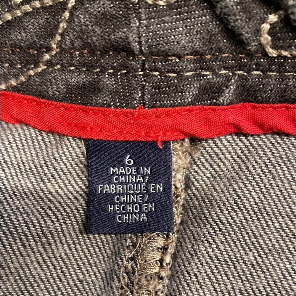 Tommy Hilfiger black/Gray Denim Skirt Y2k - Picture 6 of 8
